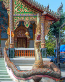 Wat Phan Ta Koen Phra Ubosot Makara and Naga Guardian (DTHLU0483)