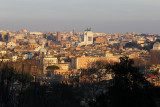 Gianicolo Hill - at least 9 domes plus Vittoriano