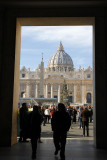 Had free time at St. Peters Square.  I explored quickly.