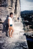 Sur le Pont du Gard dans les annes cinquante