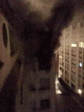 Dbut de lincendie 0h15. Photo prise  0h50. (Ph Julie)
