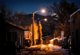 Cold Winter Night in Taos, New Mexico