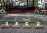 Hemingways boat and four dog headstones