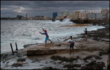Young boys fishing close to Malceon