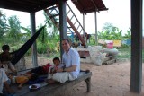 Cambodian side of the Cambodia-Laos border