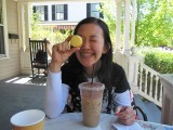 I love macaroons and iced coffee...