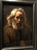 Lighting study of an old man with curly hair (1659) - Rembrandt - 8190