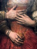 Isaac and Rebecca, Known as The Jewish Bride (1665-1669), detail - Rembrandt van Rijn -8334