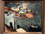 Flying the Flag in the Harbor (1914) - Isaac Grünewald - Stadsmuseet i Stockholm - 9898