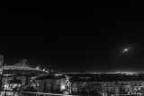 San Francisco Bay Bridge Night Sky  3