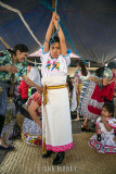 Child Maringuilla getting dressed