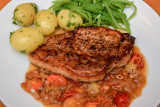 Pork Loin Steaks with Tomatoes