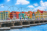 Floating pantoon bridge in Willemstad, Curacao