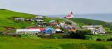 Vikurkikja and village of Vik, Iceland 386