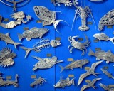 Metallic art at Robbie's, Flloriday Keys, Florida 114