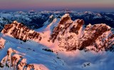 Overcoat Peak, Iceberg Lake, Summit Chief Mtn, Chimney Rock, Lemah Mountain, Mt Stuart,  Cascade Mountains, Washington 627 