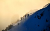 Gunn Peak shrouded in cloud, Cascade Mountains, Washington 325 