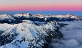 Sunset over Olympic Mountains, Washington 855