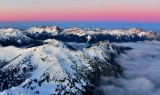 Sunset over Olympic Mountains, Washington 855 