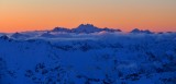 Orange Sky over Mount Olympus, Olympic National Park, Olympics Mountain, Washington 728 