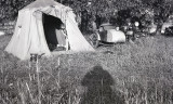 Harley, Sidecar and Tent  