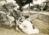 Man sitting on a Hammock  