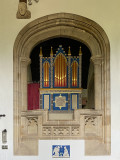 All Saints Church - The organ has guilded pipes.