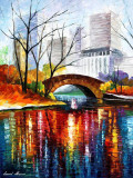 CENTRAL PARK BRIDGE - NEW YORK  oil painting on canvas