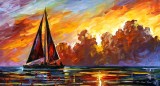 CRIMSON CLOUDS  oil painting on canvas