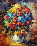 BOUQUET FOR MY BELOVED  oil painting on canvas