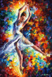 CANDLE FIRE DANCE  oil painting on canvas