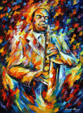 CHARLIE PARKER  oil painting on canvas