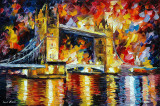 LONDON - TOWER BRIDGE  oil painting on canvas