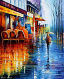 OLD CAFE IN PARIS  oil painting on canvas