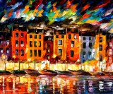 PORTOFINO - LIGURIA, ITALY — oil painting on canvas