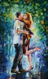 RAINY KISS  oil painting on canvas