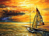 SAILING AWAY  oil painting on canvas