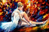 YOUNG BALLERINA — oil painting on canvas