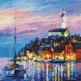 BLUE PORT  oil painting on canvas