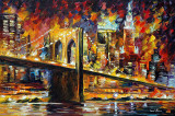 BROOKLYN BRIDGE  oil painting on canvas