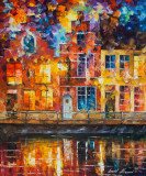 DRAWING THE TOWN  Original Oil Painting On Canvas By Leonid Afremov