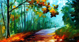 FRESH FOREST  oil painting on canvas