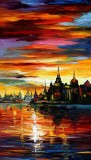 I SAW A DREAM  PALETTE KNIFE Oil Painting On Canvas By Leonid Afremov