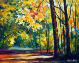 MORNING FOREST LIGHT  oil painting on canva