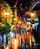 NIGHT CITY COLORS  oil painting on canvas