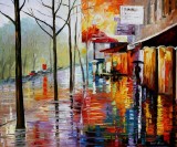NOVEMBER IN PARIS  oil painting on canvas