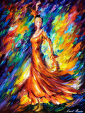 ORANGE DANCE  oil painting on canvas