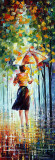 RED SUMMER UMBRELLA  oil painting on canvas