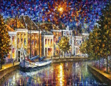 The Entrance to Amsterdam 36x48 (90cm x 120cm)  oil painting on canvas
