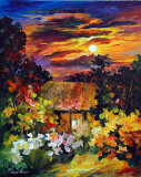 UNDER THE MOON LIGHT  oil painting on canvas
